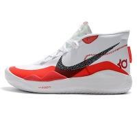 کفش بسکتبال نایک سفید مشکی Nike KD 12 White Red Black 