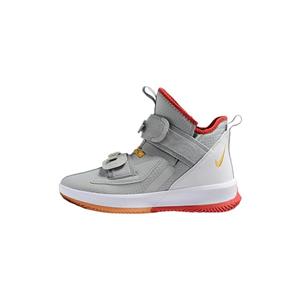 کفش بسکتبال نایک لبرون خاکستری قرمز Nike LeBron Soldier 13 Wolf Grey Red 