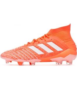 کفش فوتبال آدیداس پردیتور طرح اصلی نارنجی سفید Adidas Predator 19.1 FG Orange White Pink 