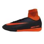 کفش فوتسال ساقدار نایک مرکوریال طرح اصلی مشکی نارنجی Nike Mercurial 2019