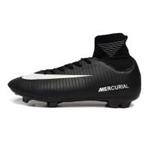 کفش فوتبال نایک مرکوریال ساقدار طرح اصلی مشکی سفید Nike Mercurial 2018