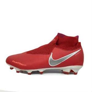 کفش فوتبال نایک فانتوم ساقدار طرح اصلی قرمز نقره ای Nike Phantom VSN Elite DF FG Metallic Silver Bright Crimson 