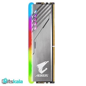 رم کامپیوتر گیگابایت سری AORUS RGB با حافظه 16 گیگابایت و فرکانس 3200 مگاهرتز GigaByte AORUS RGB DDR4 16GB 3200MHz CL16 Dual Channel RAM