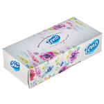 دستمال کاغذی 100 برگ تنو طرح گل درشت  Teno Big Flower 100 Tissue Paper