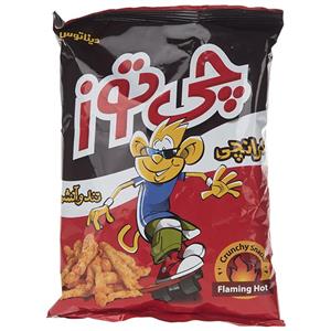 اسنک کرانچی تند و آتشین چی توز مقدار 80 گرم  Cheetoz Flaming Hot Crunchy Snacks 80 gr