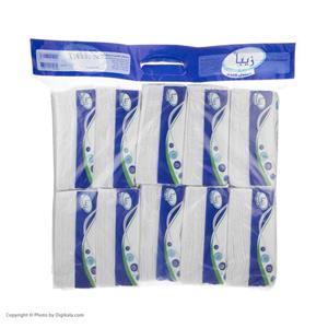 دستمال کاغذی 100 برگ راشین مدل Blue بسته 10 عددی  Rashin Blue 100 Paper Tissues Pack Of 10