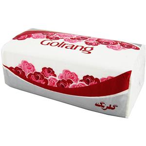 دستمال کاغذی 150 برگ گلرنگ مدل Flowers  Golrang Flowers 150 Tissue Paper