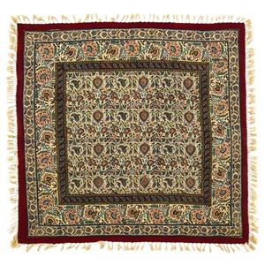 قلمکاری  رومیزی قلمکار عطریان طرح گل قاجار کد G329 -