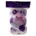 دستمال توالت پارول مدل Violet Flowers بسته 6 عددی  Parol Violet Flowers Toilet Papers 6 Rolls