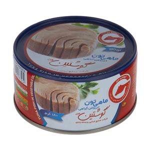 کنسرو ماهی تون در روغن گیاهی گوشتین مقدار 180 گرم Gooshtin Tuna Fish In Vegetable Oil 180gr 