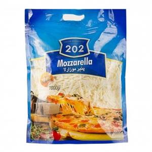 پنیر پیتزا موزارلا 202 وزن 1 کیلوگرم  202 Mozzarella Pizza Cheese 1 kg