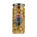 زیتون شور کامبیز با فلفل دلمه ای مقدار 480 گرم  Kambiz Olive Pickle with Bell Pepper 480 gr