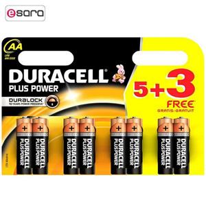 باتری کتابی دوراسل مدل Plus Power Duralock Duracell Plus Power Duralock 9V Battery