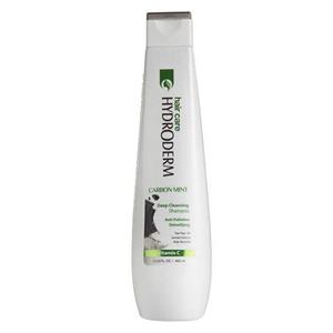شامپو پاک کننده قوی پوست موی سر هیدرودرم Hydroderm مدل Carbon Mint حجم 400 میلی لیتر Deep Cleansing Shampoo 400ml 