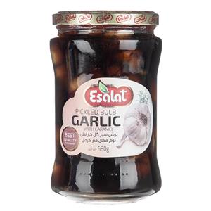 ترشی سیر گل کاراملی اصالت مقدار 680 گرم Esalat Garlic Pickled 680gr 