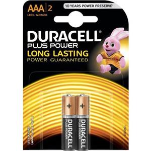 باتری قلمی دوراسل مدل Plus Power Duralock بسته 2 عددی Duracell AA Battery Pack Of 