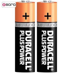 باتری قلمی دوراسل مدل Plus Power Duralock بسته 2 عددی Duracell AA Battery Pack Of 