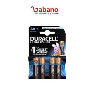 باتری قلمی دوراسل مدل Ultra Power Duralock With Check بسته 4 عددی Duracell AA Battery Pack Of 