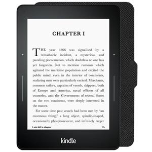 کتاب‌خوان آمازون مدل Kindle Voyage نسل هفتم همراه با کاور چرمی آمازون - ظرفیت 4 گیگابایت Amazon Kindle Voyage 7th Generation E-reader with Amazon Leather Cover - 4GB