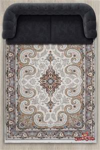 فرش ماشینی نارمک طرح روشا کرم