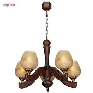 لوستر دارکار مدل کلاسیک 5 شعله کد 203 Darkar 203 Five Branches Classic Chandelier