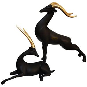 مجسمه لیلپار طرح غزال مدل DKH-7092 SS