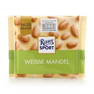 شکلات ریتر اسپرت Ritter Sport مدل Weiss Mandel 