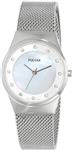 Pulsar Women's Silvertone Mesh Crystal Accent Watch