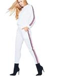 Meflying Women Casual Solid Sports Suit Winter Sweatshirt Pant Tracksuits Pantsuits