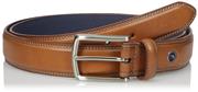 Nautica Men's Belt with Dress Buckle and Stitch Comfort