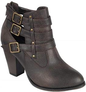 Forever - Women's 3 Buckle Bootie 