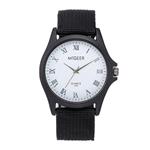 Classic Men Wristwatch Nylon Mesh Belt Watch Strap Quartz Casual Watches Present Hot!!!Outsta for Men Women Holiday Gift (Black)