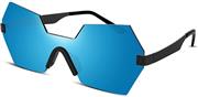 FEISEDY Diamond Hexagon Rimless Metal Frame Flat HD Lens Men Women Sunglasses B2252