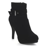 TOP Moda George-15 Women's Strap Buckle Stiletto Heel Ankle Booties