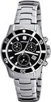 Wenger Women's 70746 Sport Elegance Chrono Black Dial Steel Bracelet Watch