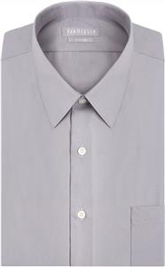 Van Heusen Men's Dress Shirt Fitted Poplin Solid