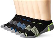 Saucony Men's 6 Pack Competition Arch Support and Smooth Toe Seam Low Cut Socks