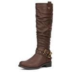 DREAM PAIRS Women's Side Zipper Fashion Knee High Riding Boots for Lady