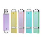 Aiibe 2GB 2G USB Flash Drive 5 Pack USB 2.0 Memory Stick Thumb Drives 2GB (5 Mixed Colors: Blue Green Yellow Pink Purple)