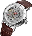 Men Automatic Watches Luxury Transparent Hollow Vintage Fashion Genuine Leather Open Work Skeleton Watch