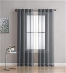 LinenZone - Grommet Semi-Sheer Curtains - 2 Pieces - Total Size 108 Inch Wide (54 Inch Each Panel) - 95 Inch Long Panels - Beautiful, Elegant, Natural Light Flow Material (54