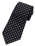 Best Collection New Classic Polka Dot Jacquard Woven Silk Men's Tie Necktie