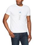 Calvin Klein Men's Short Sleeve T-Shirt Crew Neck Vertical Wash Logo Graphic