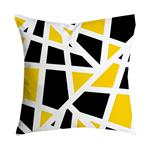 Chenway Painting Pineapple Leaf Yellow Pillow Covers,Printing Geometric Throw Pillowcases Sofa Waist Throw Cushion for Upholstery Car Couch Home Decor 18 x 18 Inch (Style O)