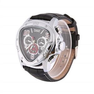 Jaragar Men Automatic Mechanical Wrist Watch Leather Wristwatches Triangular Black Dial Business Watches Skeleton WatchesZRX