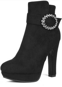 DREAM PAIRS Women's Kailey High Heel Ankle Booties 