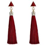 Clearance! Elogoog Fashion 9 cm Bohemian Rope Tassel Earrings Ethnic Triangle Ear Stud Hanging Drop Eardrop for Women