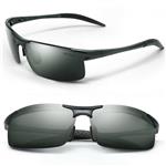 REVOLV POLARIZED MEN'S SUNGLASSES | SPORT WRAP STYLE | ALUMINUM METAL FRAME | PERFECT FOR DRIVING CYCLING RUNNING