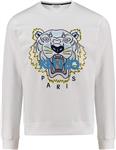 Kenzo Authentic Men's White Tiger Head Cotton Sweatshirt