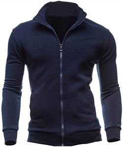 Men's Autumn Winter Leisure Sports Cardigan Zipper Sweatshirts Tops Jacket Coat 